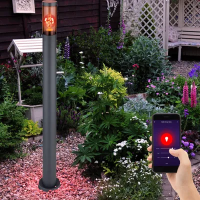 Produktbild von 2er Set RGB LED Stehleuchte, Bewegungsmelder, App-Steuerung