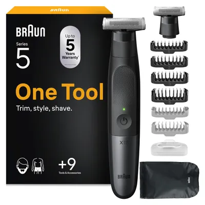 Productafbeelding van Braun Series X baardtrimmer Bodygroomer Elektrisch scheerapparaat Haartrimmer Krachtige verzorging voor mannen Precisie Cut
