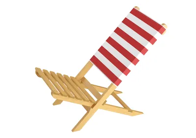 Produktbild von Klappstuhl Strandstuhl Anglerstuhl Gartenstuhl Stuhl zum Zusammenstecken rot-weißem Bezug V-10-353Einzelstück