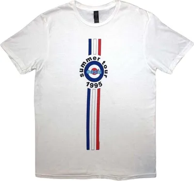 Obrázek produktu pro Oasis Stripes '95 White L Tričko