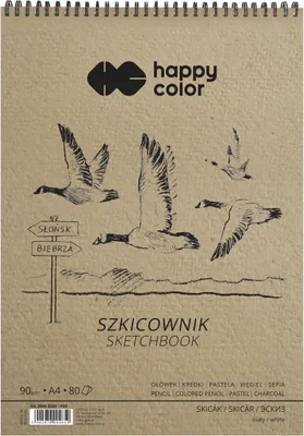 Produktbild von Spiral-Skizzenbuch Vögel A5 Weiß 80AR 90G 4667