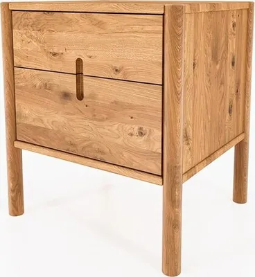 Produktbild von Nachttisch Zola Wildeiche massiv 60x36x64