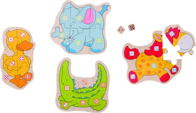 Obrázok produktu pre Goki Animals, Kocka (6 strán), Detské, Akékoľvek pohlavie, 4 rok / roky, Drevo, 150 mm