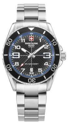 Produktbild von Swiss Alpine Military Herren Uhr Analog Quarz 7029.1135SAM Edelstahl