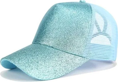Obrázek produktu pro Třpytivá Kšiltovka Modrá - Stylový Doplněk KP4269