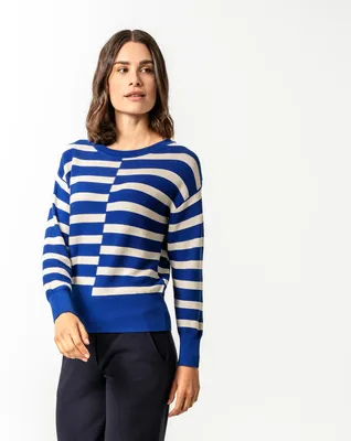 Produktbild von Damen-Pullover „Azara“ in Tailored Blue von Living Crafts