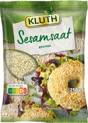Produktbild von Kluth Sesamsaat 250g geschaelt mild im Geschmack und vielseitig einsetzbar