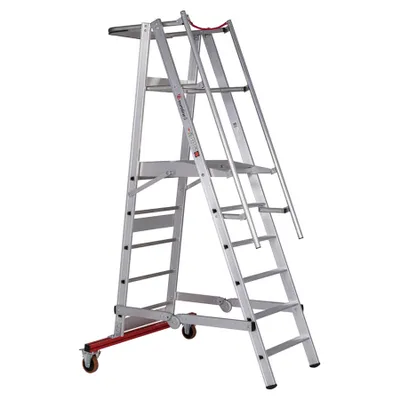Produktbild von Euroline Premium 32777 Podestleiter fahrbar 6 Stufen