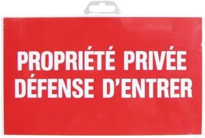Image de Panneau de 330 x 200 mm, résistant aux UV, de couleur blanche, pour la sécurité