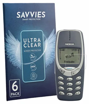 Produktbild von 6x Für Nokia 3310 2011 Schutzfolie Savvies Displayschutz Display Schutz Folie Klar Transparent