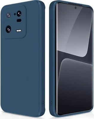 Produktbild von Silikon Hülle für Xiaomi 13 Pro Flüssigsilikon Dünn Gel Gummi Matt Kratzfeste Schutzhülle Blau