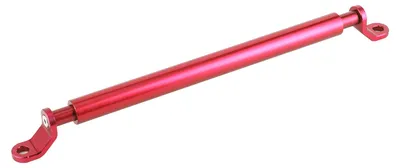 Image de Barre d'équilibre en alliage d'aluminium usinée CNC, barre transversale et guidon avec renfort allongé pour moto, rouge