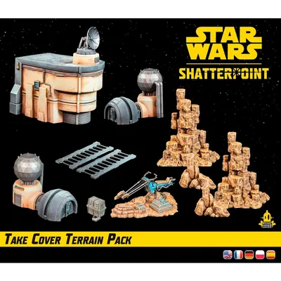 Zdjęcie produktu dla Atomic Mass Games Star Wars: Shatterpoint - Take Cover Terrain Pack, Plansza do gry, Szary, Piaskowy