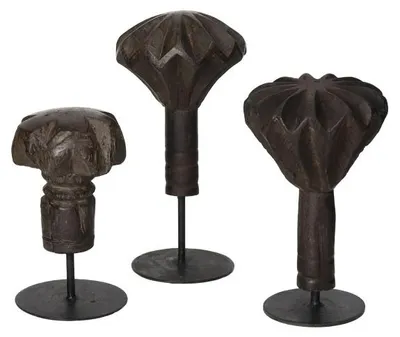 Produktbild von Pomax Mortir Dekoobjekt, Braun, H 18/22/30 cm