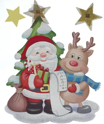 Produktbild von Pop up santa claus und company aufkleber - Feeric Lights & Christmas
