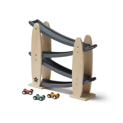 Produktbild von Kid’s Concept 1000531, Fahrzeug- & Schienen-Set, 2 Jahr(e), Aluminium, Birke, Sperrholz, Schwarz, Holz, Blau, Orange, Rot