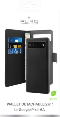 Produktbild von Google Pixel 6a Wallet, abnehmbar, schwarz