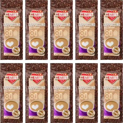 Zdjęcie produktu dla HEARTS Cappuccino Karamel 10 x 1 kg opakowanie zbiorcze