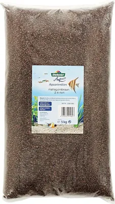 Produktbild von Dehner Aqua Aquarienkies, Körnung 2 - 4 mm, 5 kg, mahagonibraun