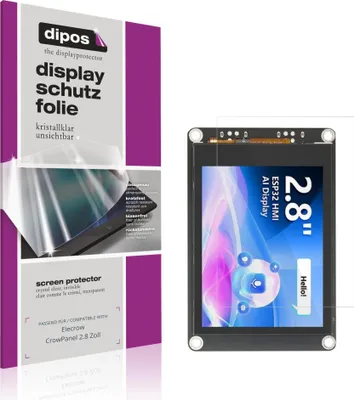 Immagine prodotto di 4x Pellicola Protettiva per Elecrow CrowPanel 2.8 Zoll Protezione Schermo Claro Display dipos