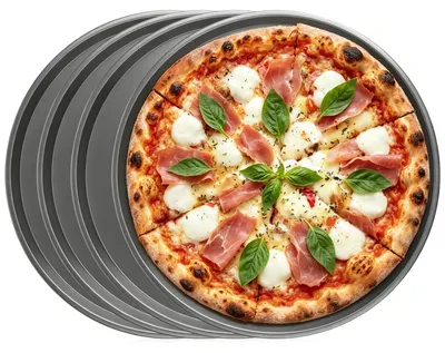 Pizzaplatten-Set, 4 Stück, Ø 29 cm, hitzebeständig bis 230 °C