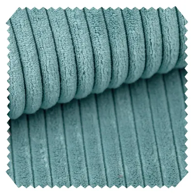 Produktbild von novely® PORTO - Polsterstoff in Breitcord-Optik - Ultraweicher Möbelstoff - Pflegeleichte Meterware 1 lfm - Farbe: 26 Mint Blau