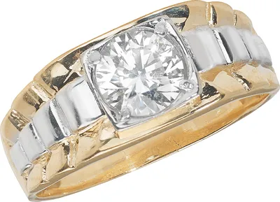 Image de Bague Homme Or 2 Couleurs 375/1000 avec Oxyde de Zirconium, 69 (22.0); TRS11164RSZ