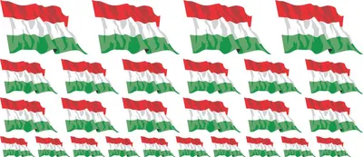 Produktbild von Mini Aufkleber Set - Pack wehend - 4x 51x31mm+ 12x 33x20mm + 10x 20x12mm- selbstklebender Sticker - Fahne - Ungarn - Flagge / Banner / Standarte fürs Auto, Büro, zu Hause und die Schule - Set of 26