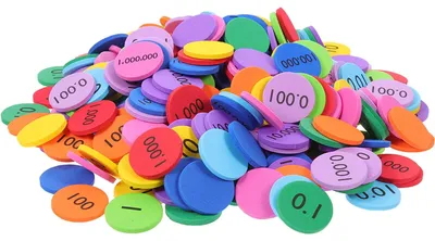 300-teiliges Zahlenkreis-Set, bunte Mathe-Lernhilfe