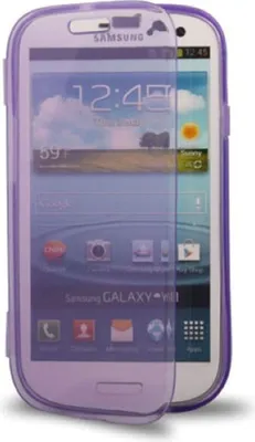 Produktbild von Handyhülle Flip Quer für Case Handy Samsung Galaxy S3 Lila / Violett