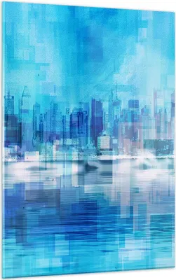 Produktbild von Bilder auf glas - Einteilig - Stadt Aussicht Wasser - 50x70cm - Glasbilder - Wandbilder - Bilder - zum Aufhängen bereit - Wanddekoration aus Glas - Glas Bilder - Wandbild auf Glas - GPA50x70-3488