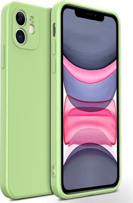 Image de coque pour iPhone 11, Coque en silicone liquide, résistante aux chocs et aux rayures pour iPhone 11 Vert