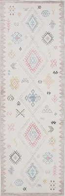 Productafbeelding van benuta Wasbaar vintage vloerkleed Loper George Multicolor 80x240 cm Woonkamer-tapijt voor de slaapkamer, zacht, oosters