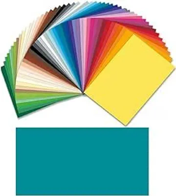 Produktbild von Folia Tonpapier 130 g/qm, 50x70 cm, Türkis 25 Bogen