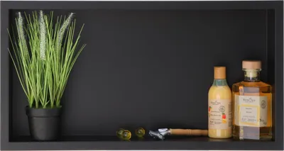 Obrázek produktu pro BALNEO nástěnná nika WALL-BOX ONE 60 × 30 × 7 cm v černé barvě