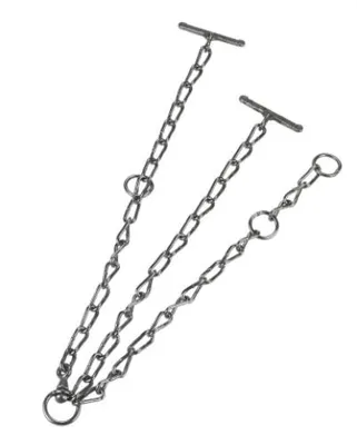 Produktbild von Kerbl Kuhkette verzinkt 7 mm Stärke mit Wirbel, einfach verlängert, für Halsumfang 100-120 cm