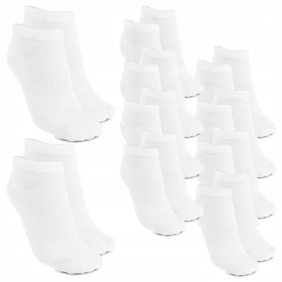 Produktbild von Tulmero Herren Sneaker Socken Weiß 10er Pack Gr. 35-37