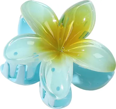 Produktbild von Kleine Haarspange für Damen, farbverlaufend, in Blumenform, rutschfest, Haarnadel, Haarstyling-Werkzeug