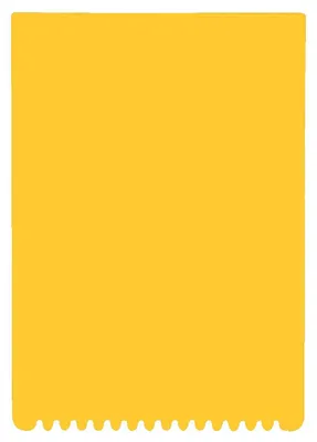 Image de Gratte-glace "Rectangle" standard-jaune