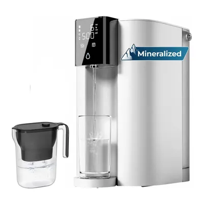 Produktbild von Waterdrop C1SL Alkalische Mineral-Osmoseanlage mit einer zusätzlichen WD-PT-05BL-L Wasserfilterkanne