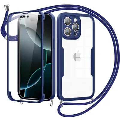 Imagen del producto de Funda para iPhone 16 Pro con protector de pantalla
