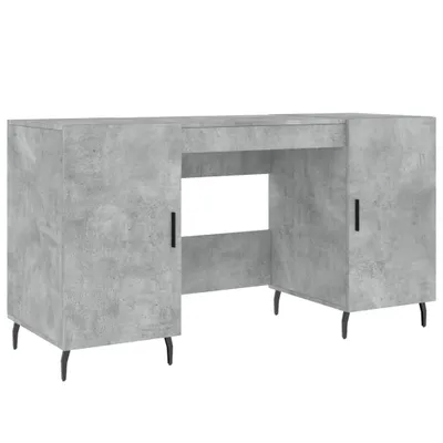 Produktbild von vidaXL Schreibtisch Betongrau 140x50x75 cm Holzwerkstoff