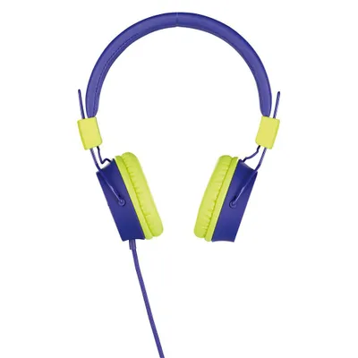 Produktbild von Thomson Kinder On-Ear Kopfhörer HED8100B, Lautstärkebegrenzung, mit Kabel, Blau, gepolstertes Kopfband, faltbar