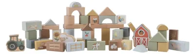 Obrázok produktu pre Little Dutch Little Farm -puiset rakennuspalikat, 50 kpl
