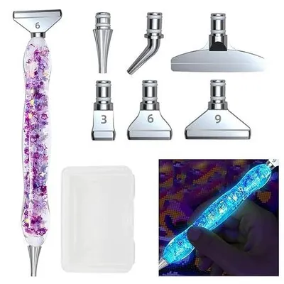 Zdjęcie produktu dla Długopis do malowania diamentowego ergonomiczny металowe końcówki zestaw 6