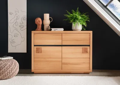 Produktbild von Sideboard 120x85cm "Bergamo" Kernbuche geölt WZ-0159