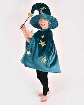 Image de Costume d'enfant "Le Bon Sorcier", couleur bleu, tailles 3-8 ans. Couleur : bleu, tailles : 3-8 ans