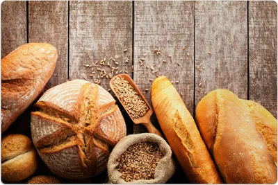Produktbild von Küchenmatte 150x225 cm Vinylmatte Bodenmatte Dekoration - gebackenes Brot
