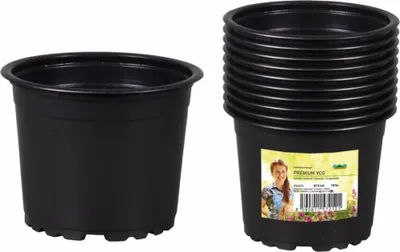 Image de Pot de fleurs PREMIUM VCG plastique léger d12cm 10pcs