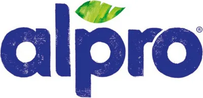 The Alpro logo with a green leaf.